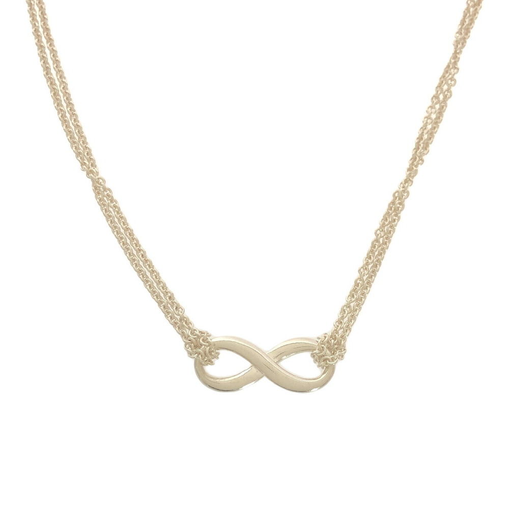 Tiffany Infinity Double Chain Necklace Silver